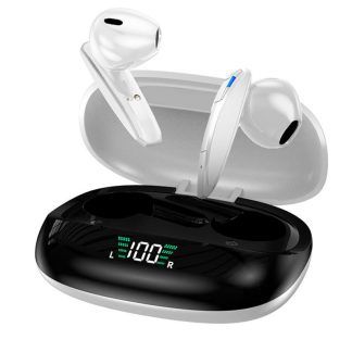 Auriculares Stereo Bluetooth Earbuds Inalámbricos TWS Lcd COOL Shadow Blanco