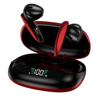 Auriculares Stereo Bluetooth Earbuds Inalámbricos TWS Lcd COOL Shadow Rojo