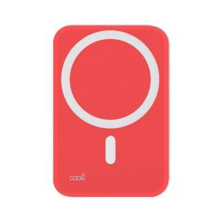 Bateria Externa Universal MAGNÉTICA Power Bank Qi 5000 mAh COOL Rojo