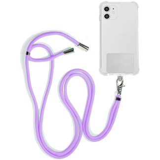 Cordón Colgante COOL Universal con Tarjeta para Smartphone Violeta