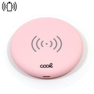Dock Base Cargador Smartphones Inalámbrico Qi COOL Universal Rosa