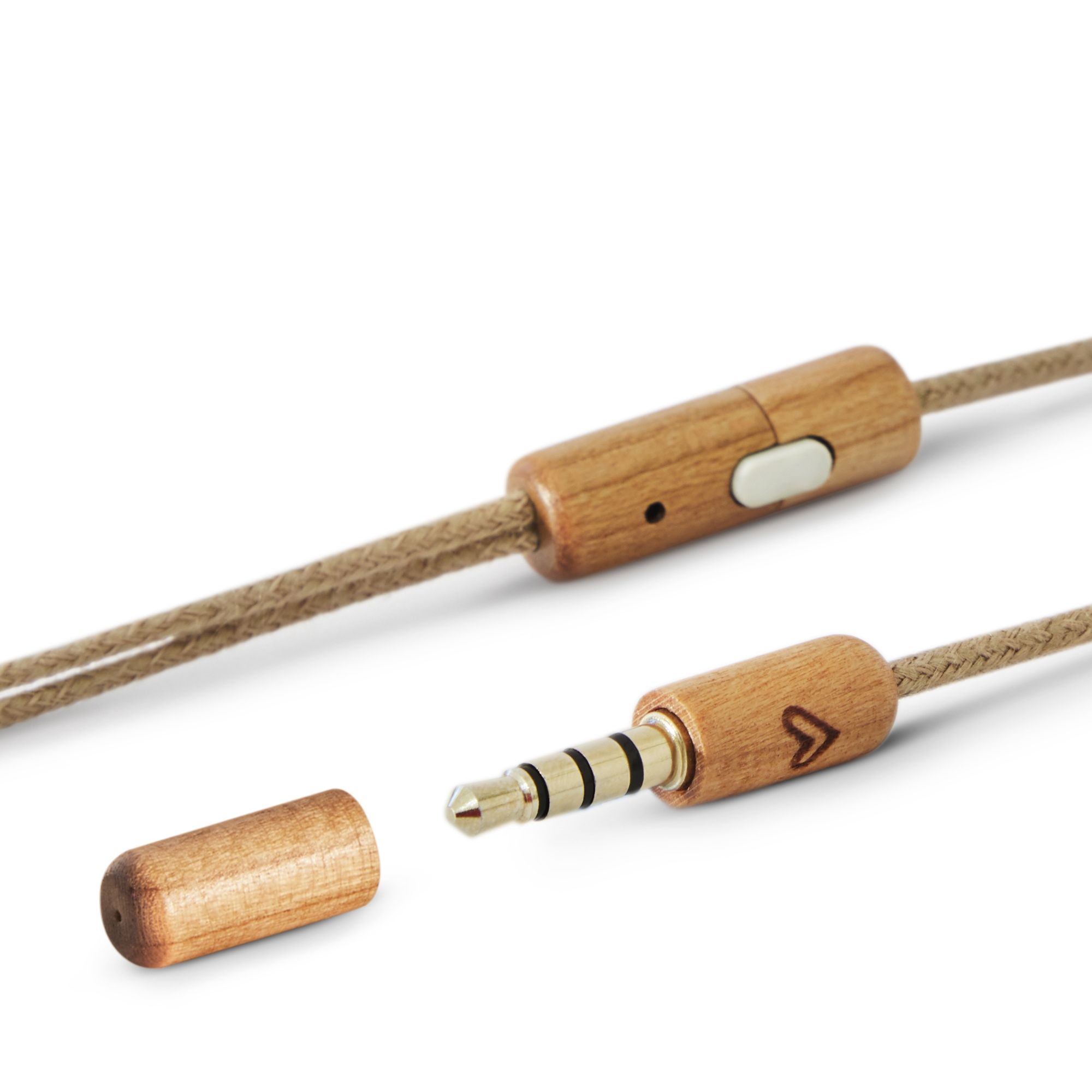 Auriculares Earphones Eco Cherry Wood - Imagen 5
