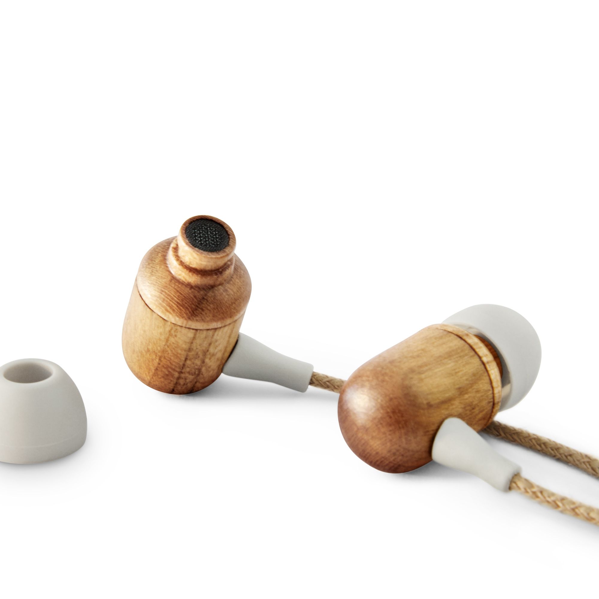 Auriculares Earphones Eco Cherry Wood - Imagen 4