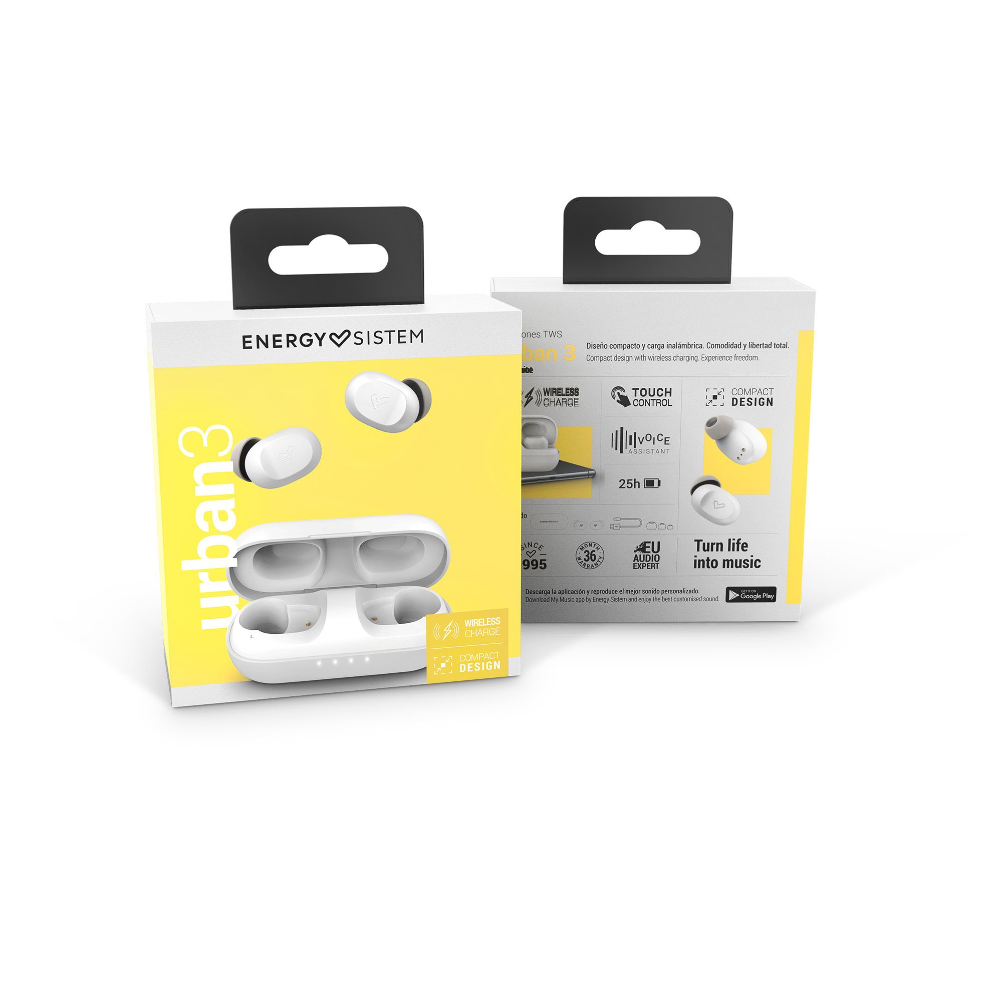 Auriculares Earphones True Wireless Urban 3 Coconut - Imagen 7