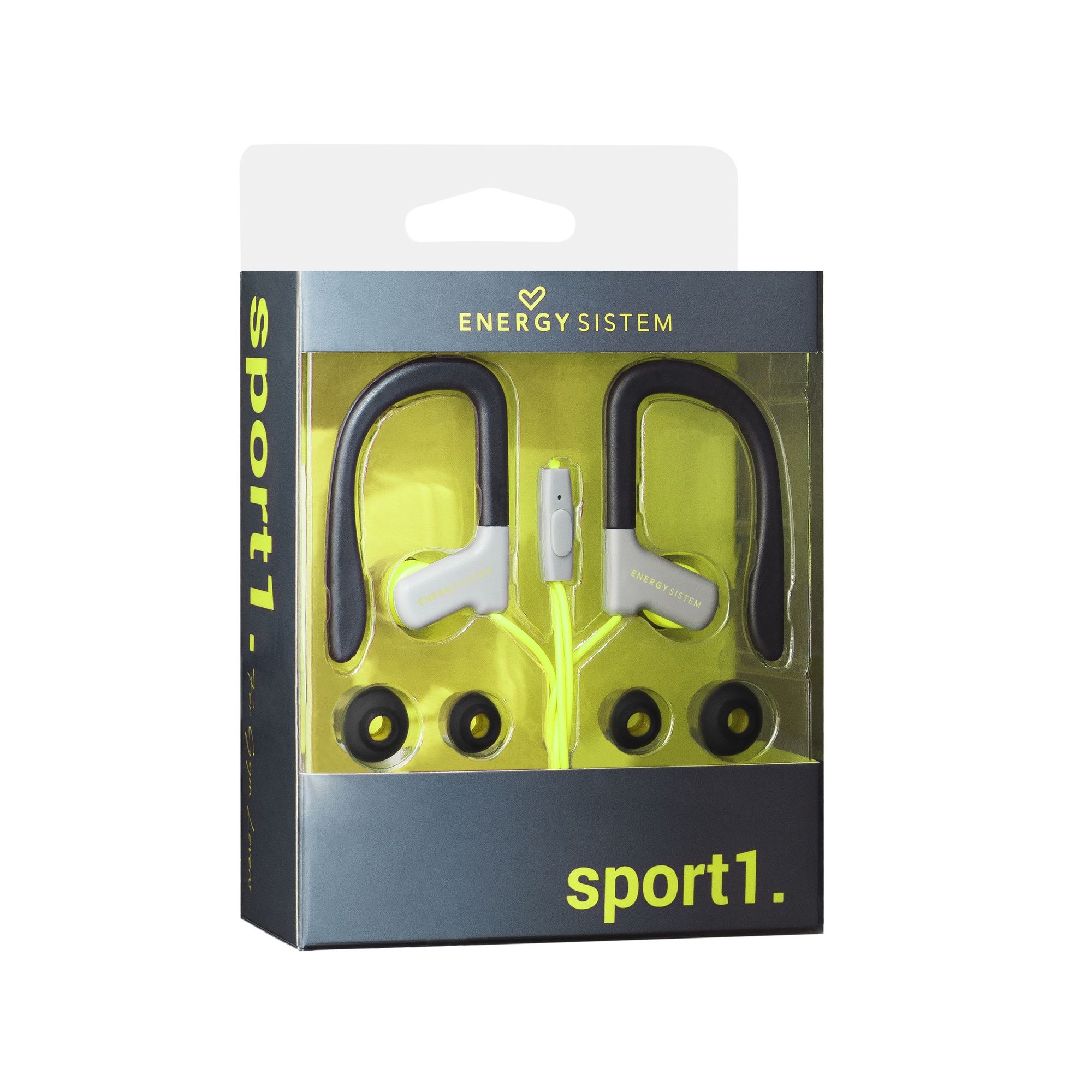 Auriculares Earphones Sport 1 Yellow Mic - Imagen 6