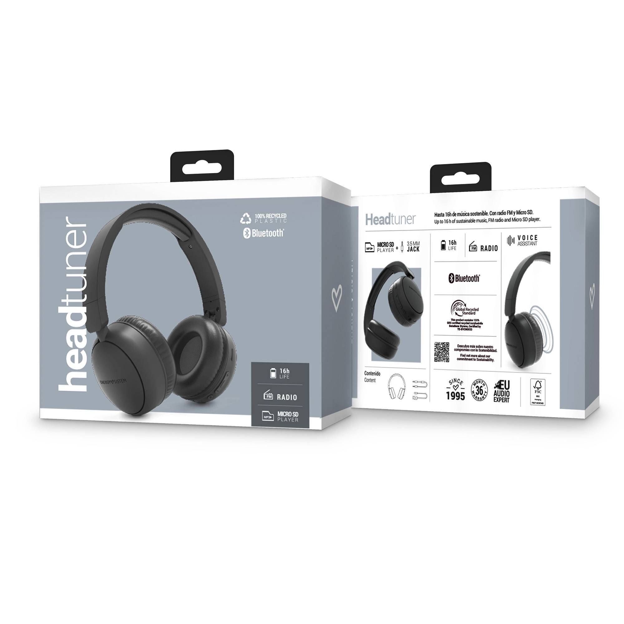 Auriculares HeadTuner - Auriculares Bluetooth con radio FM - Imagen 7