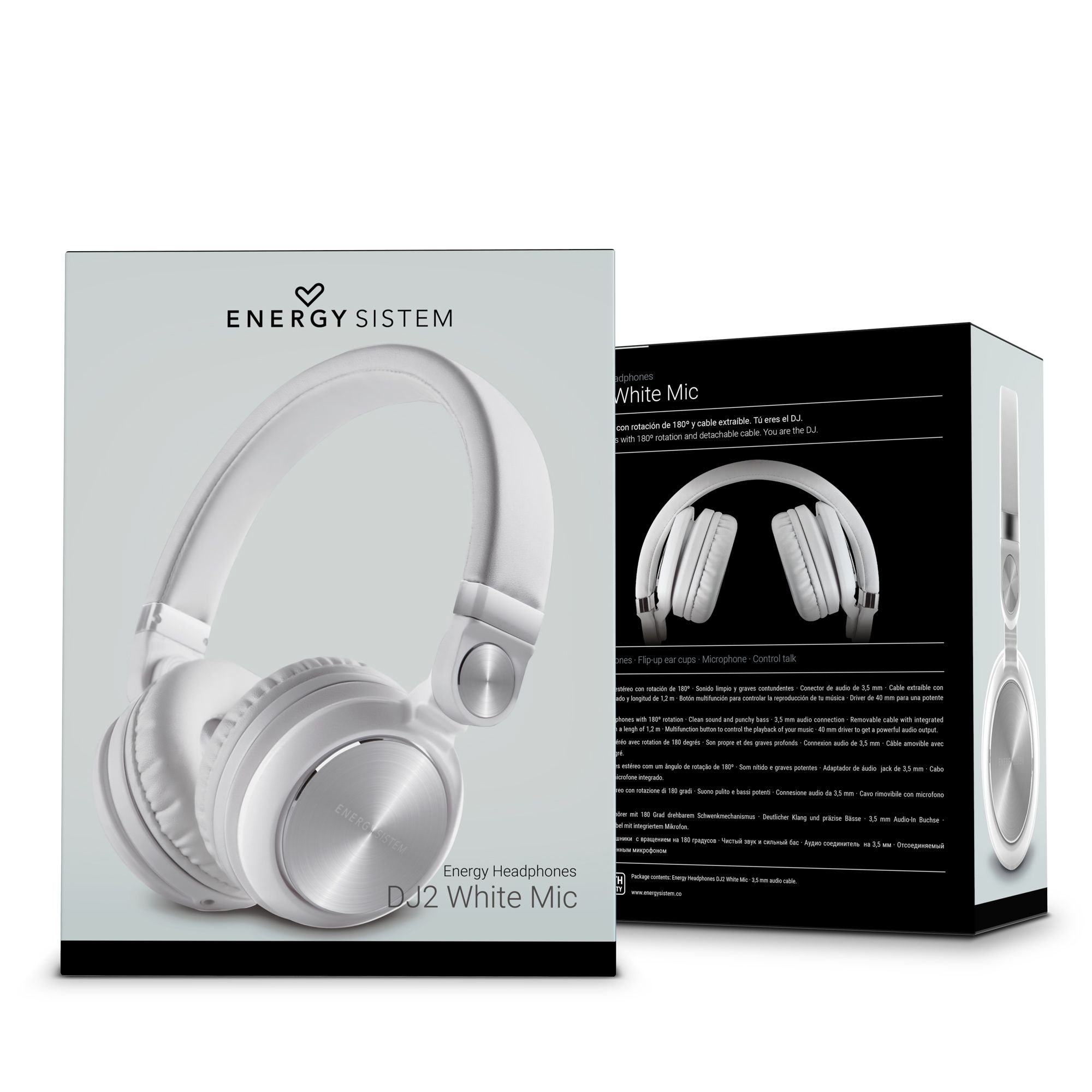 Auriculares Headphones DJ2 White Mic - Imagen 6