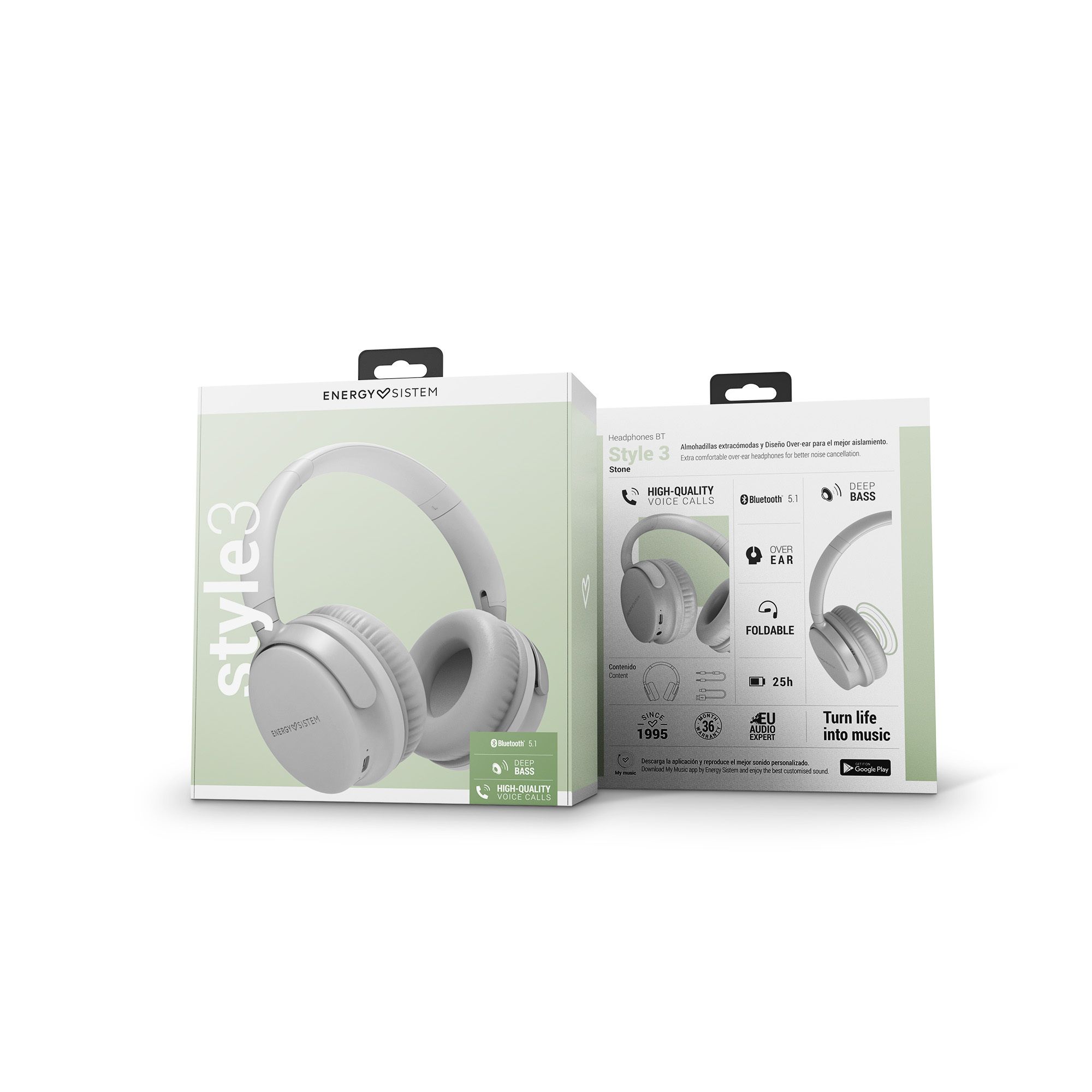 Auriculares Headphones Bluetooth Style 3 Stone - Imagen 7