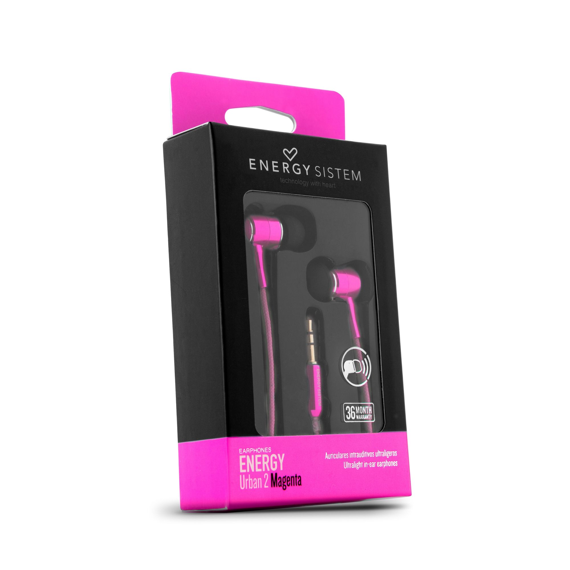 Auriculares Earphones Urban 2 Magenta - Imagen 4