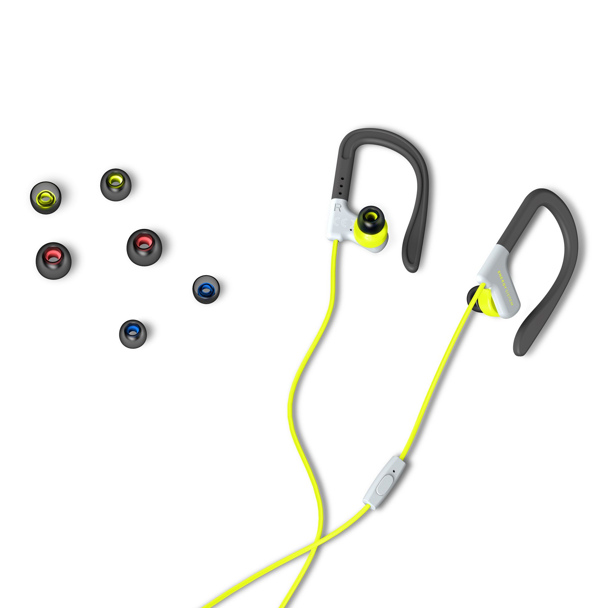 Auriculares Earphones Sport 1 Yellow Mic - Imagen 5