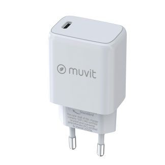 Cargador de pared tipo C de 30W blanco