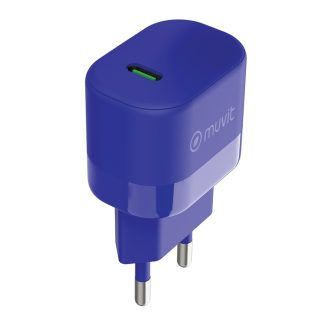 Cargador de pared tipo C azul