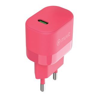 Cargador de pared tipo C 25W magenta