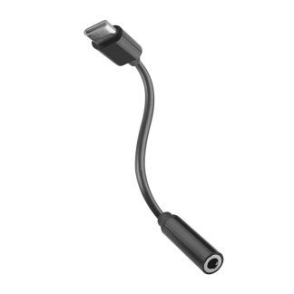 Adaptador tipo C a Jack 3.5 mm negro