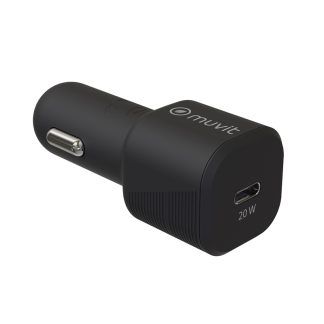 Cargador de coche tipo C 20W negro