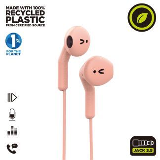 Auriculares estéreo E56 3.5 mm rosas