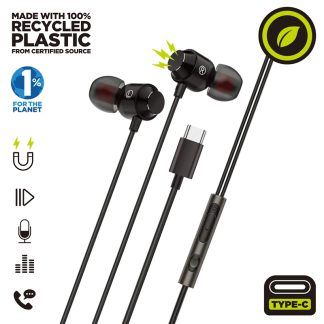 Auriculares magnéticos estéreo M32 tipo C negros