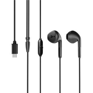 Auriculares estéreo E58 tipo C negros