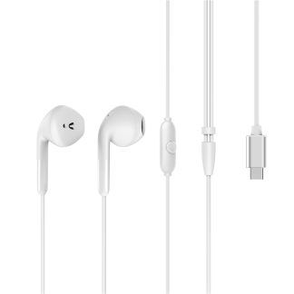 Auriculares estéreo E58 Tipo C blancos
