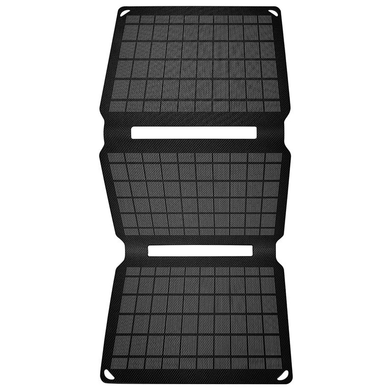 Cargador solar de 15W negro