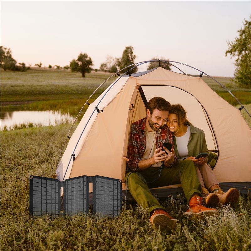 Cargador solar de 15W negro - Imagen 6