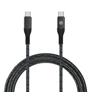 Resistente cable de carga Tipo C a Tipo C negro