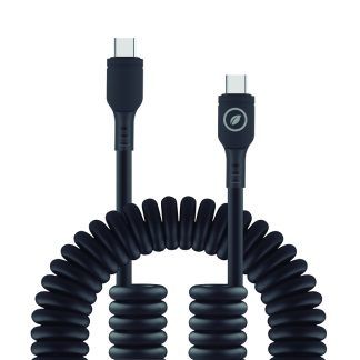 Cable rizado Tipo C a Tipo C negro