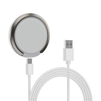 Cargador magsafe inalámbrico blanco