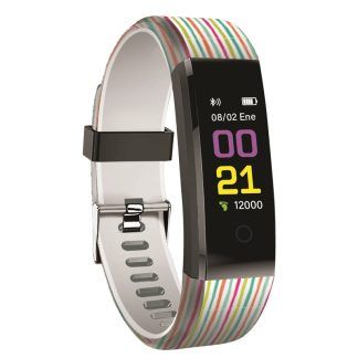 Pulsera inteligente de muvit IO pop rayas multicolor