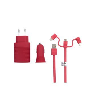 Pack de cargadores rojo