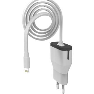 Cargador de pared Apple Lightning MFI blanco