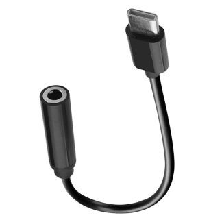 Adaptador Tipo C a Jack 3.5 mm negro