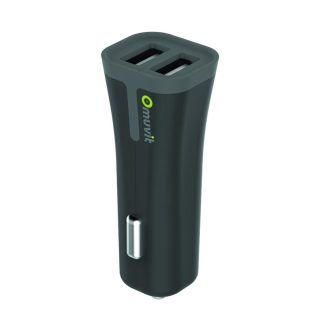 Muvit cargador coche con 2 puertos USB negro