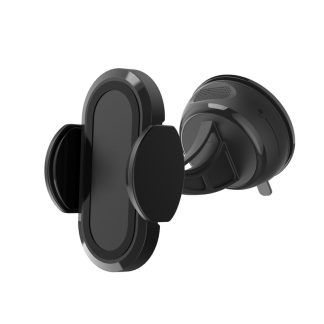 Soporte  y cargador inalámbrico para coche negro