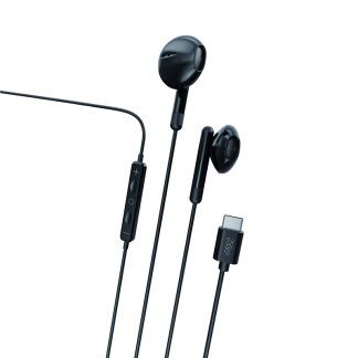 Myway auriculares estéreo tipo C con micrófono negro