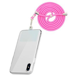 Colgante universal para fundas cordón rosa