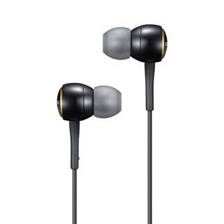 Auricular estéreo con micrófono y de control volumen de Samsung negro
