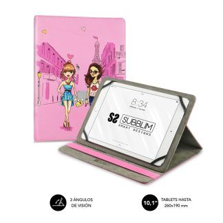 Subblim funda universal para Tablet de 9 a 11 pulgadas rosa