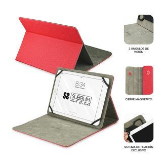Subblim funda universal para Tablet de 9 a 11 pulgadas roja
