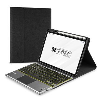 Funda con teclado para Apple iPad de 10 pulgadas negra