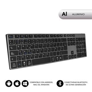 Subblim teclado bluetooth gris