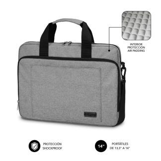 Subblim bolsa para portátil de hasta 14 pulgadas gris