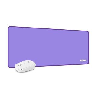 Subblim combo de ratón inalámbrico blanco + albombrilla XL lila