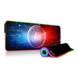 Subblim alfombrilla ratón premium Led 9 colores RGB chip XL