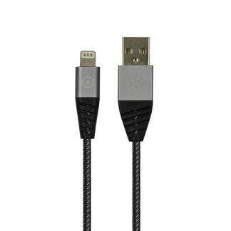 Cable USB Lightning MFI gris