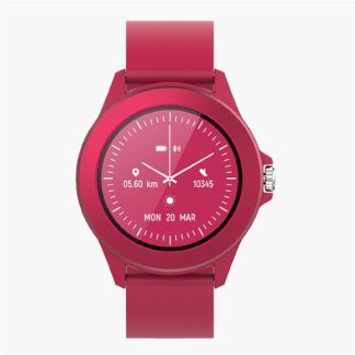 Reloj inteligente con una pantalla IPS de cristal templado magenta