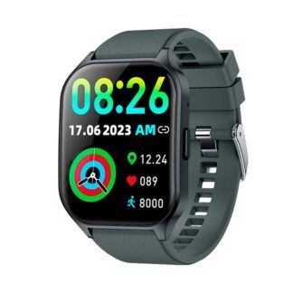 Reloj inteligente de  Silicona con Pantalla Amoled Curva Gris